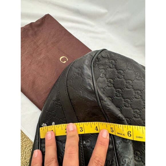 Gucci Guccissima Hobo GG Leather Twins Medium Shoulder Bag Brown - Picture 16 of 16